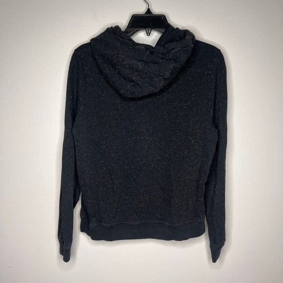 Nike Women's Speckle Funnel Neck Hoodie Black Size Medium - Picture 7 of 9